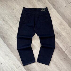 Vintage Versace Jeans Couture Straight Leg Navy Blue Jeans Pants - Size 38x32